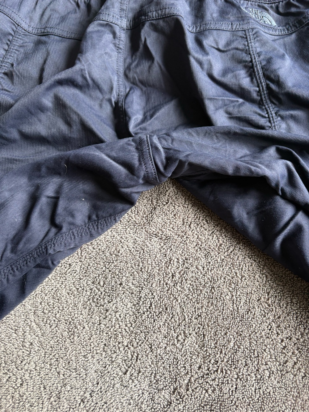 Women’s North Face Aphrodite Navy Drawstring Casual Capri Pants - Picture 7 of 8